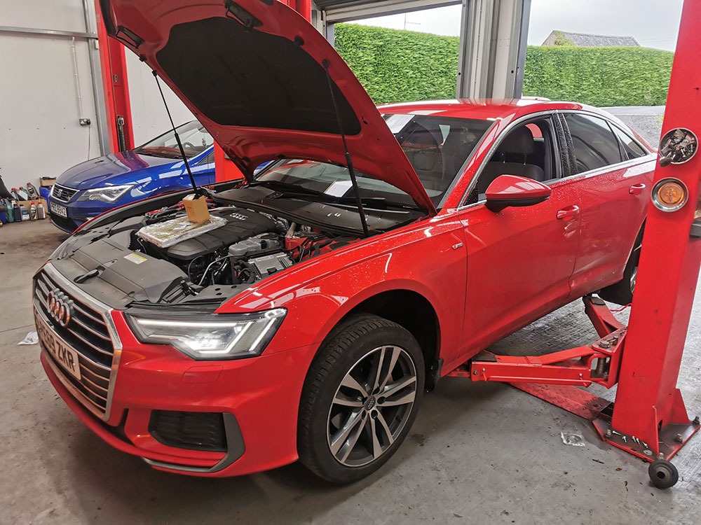 Audi diagnostic session
